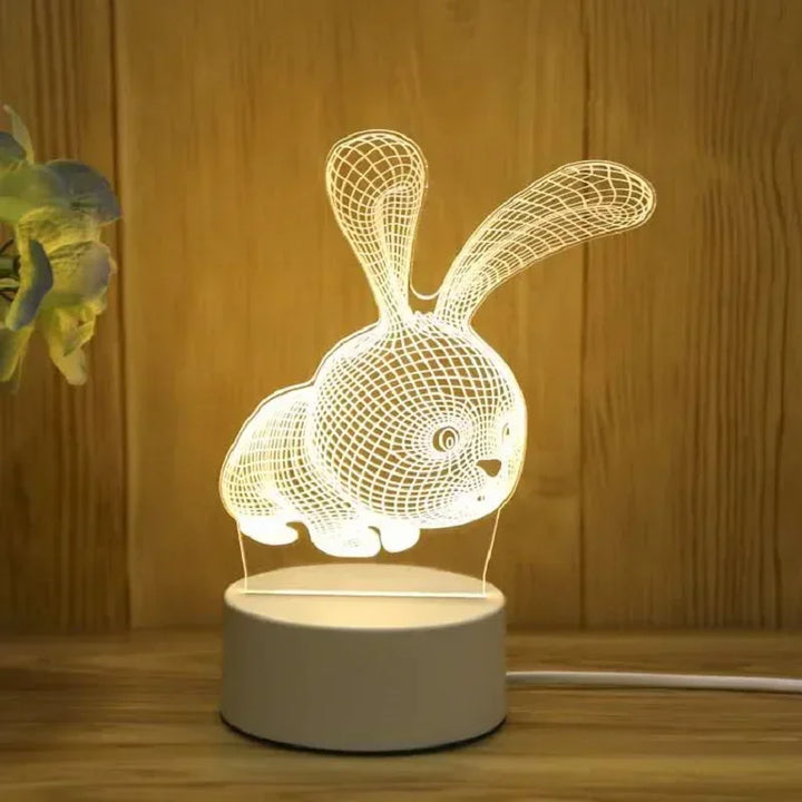 Valentine's gift 3D LED lamp