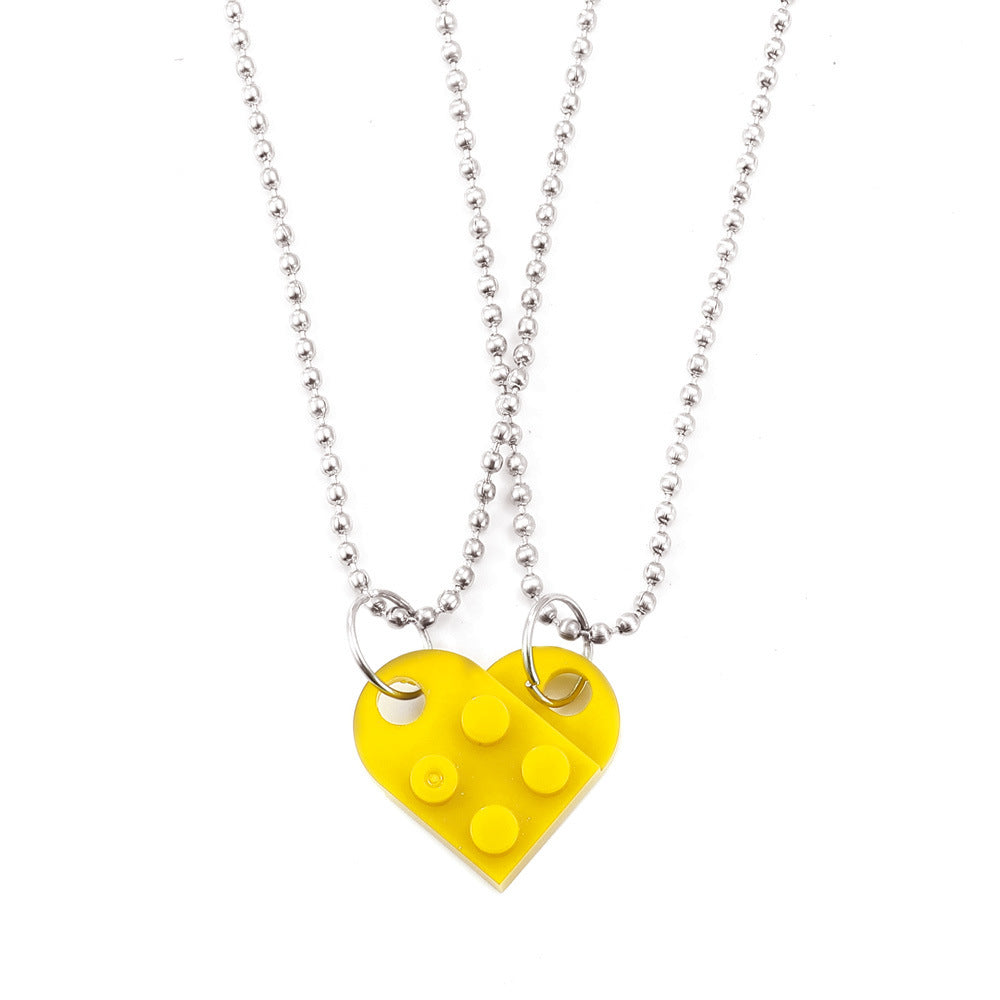 Valentines Acrylic Love Necklace