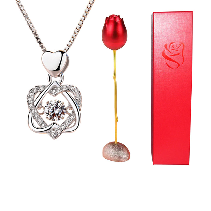 Valentines Blue Crystal Pendant
