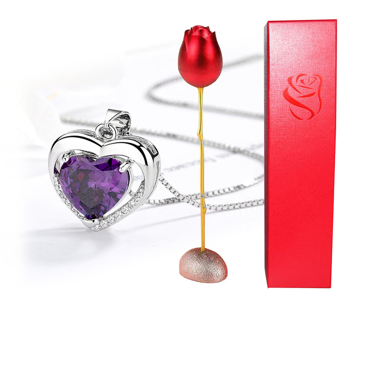 Valentines Crystal Heart Pendant