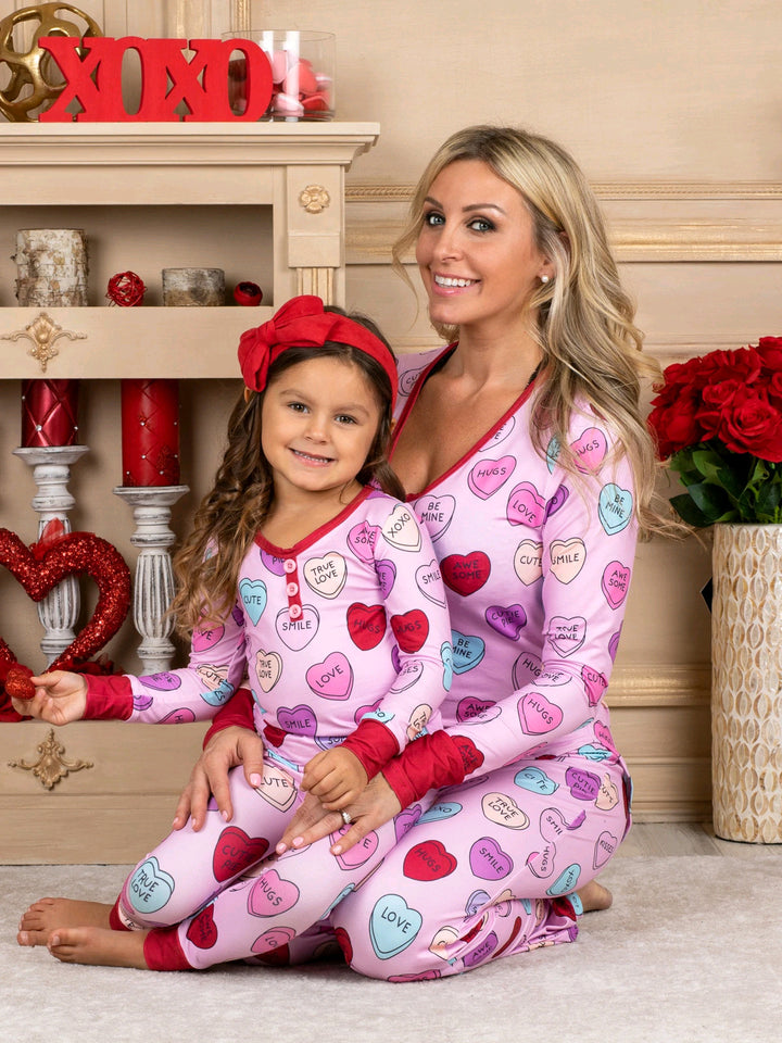 Valentines Parent Child Pajamas