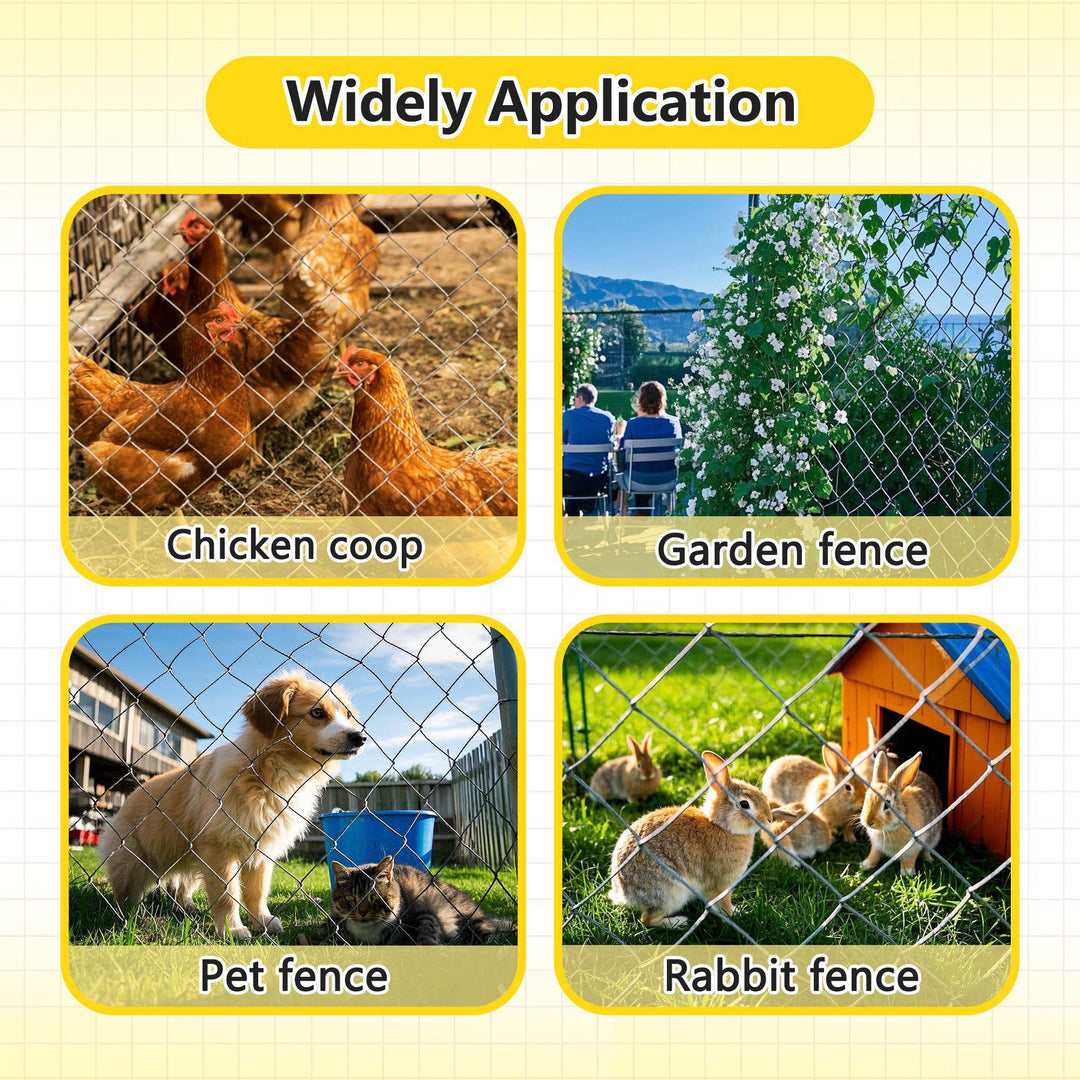 Various applications of a wire fence