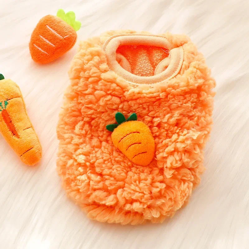 Velvet Bunny Sweater for Winter orange  color 