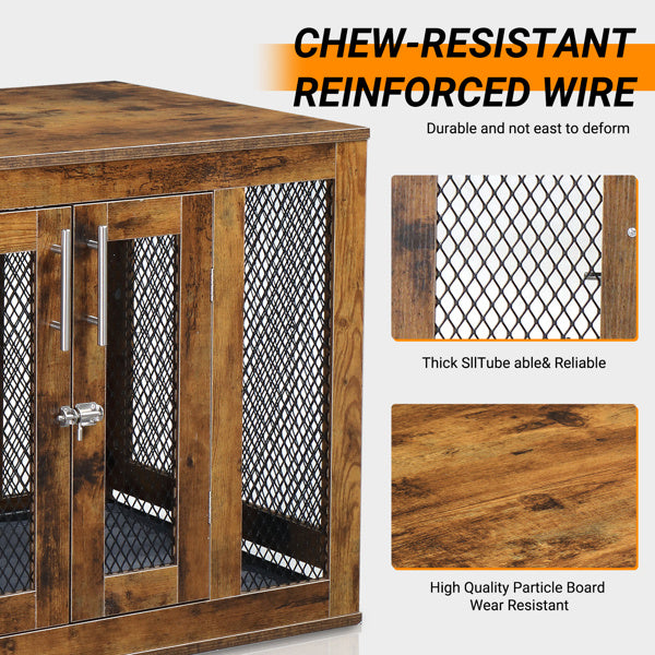 Versatile pet crate for indoor use