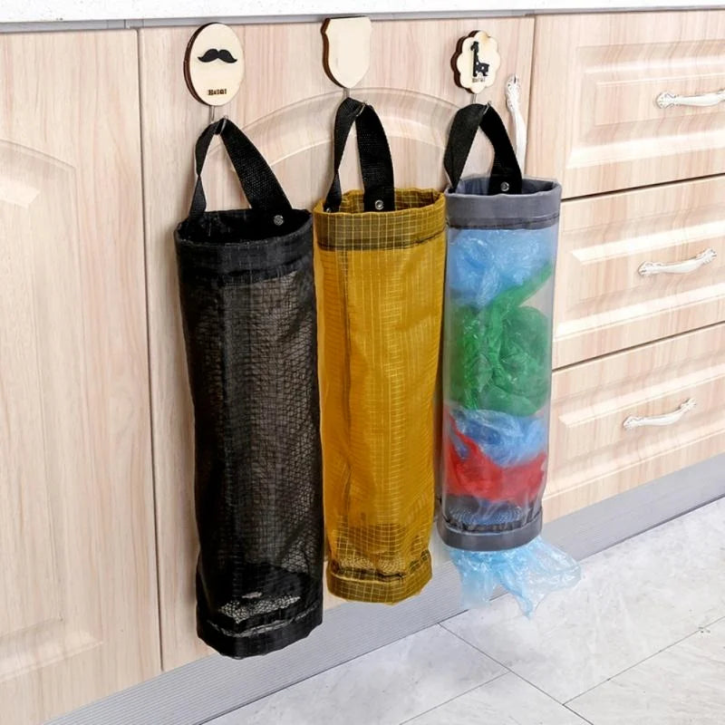 Wall-Mount Trash Bag Organizer