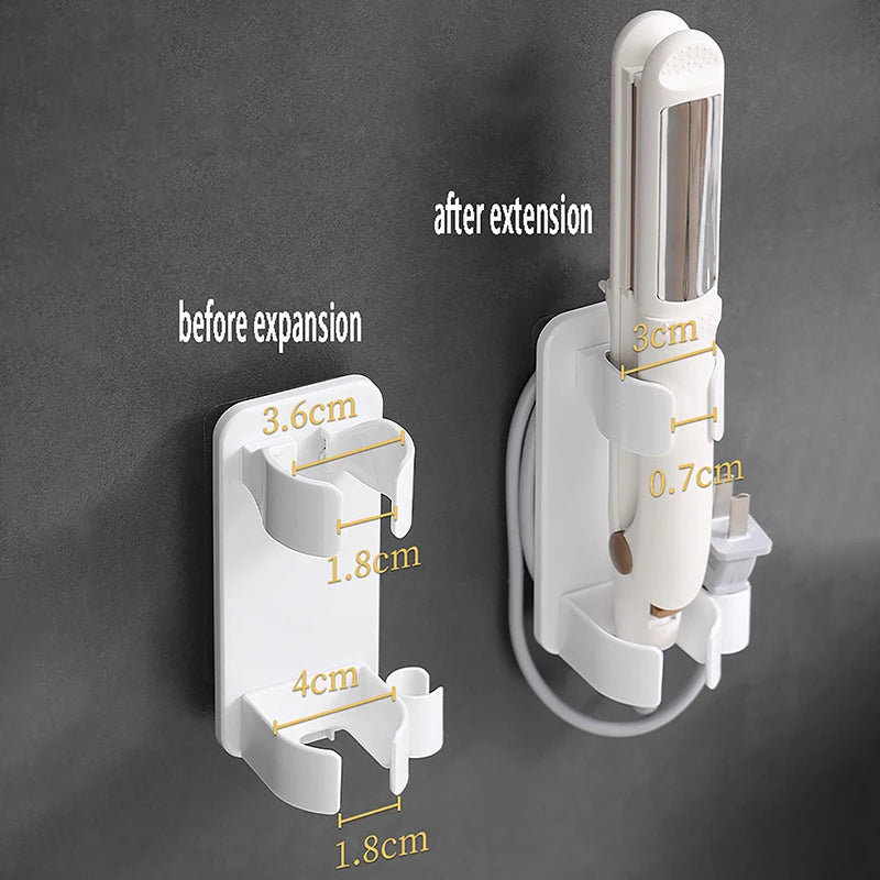 Wall-Mounted Hair Curler Holder
