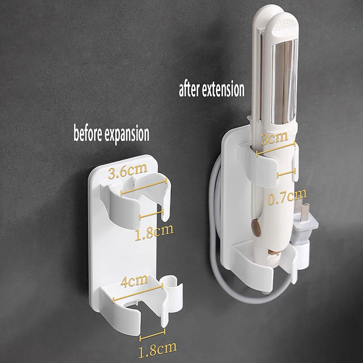 Wall-Mounted Hair Curler Holder
