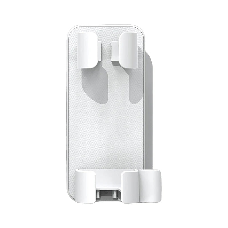 Wall-Mounted Hair Dryer and Curler Organizer
