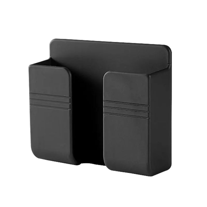 Wall-Mounted Organizer for Phone & Remotes

