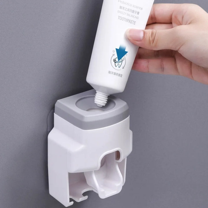 Wall-Mounted Toothpaste Dispenser Bathroom Gadget