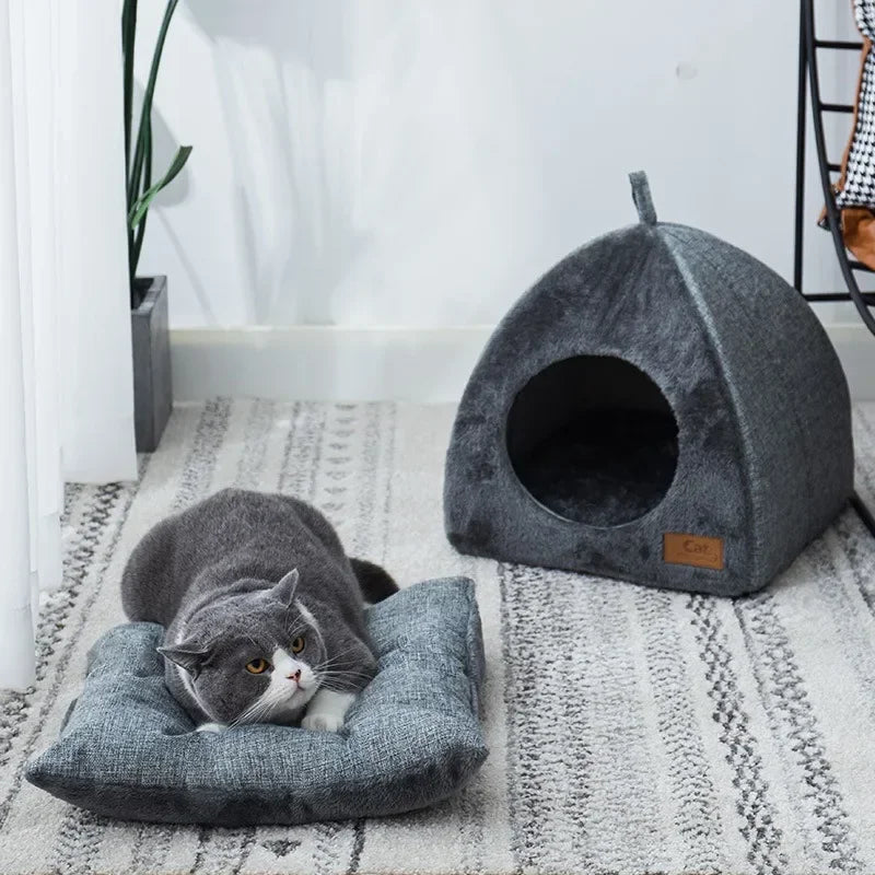 Warm and Thickened Closed Cat House
