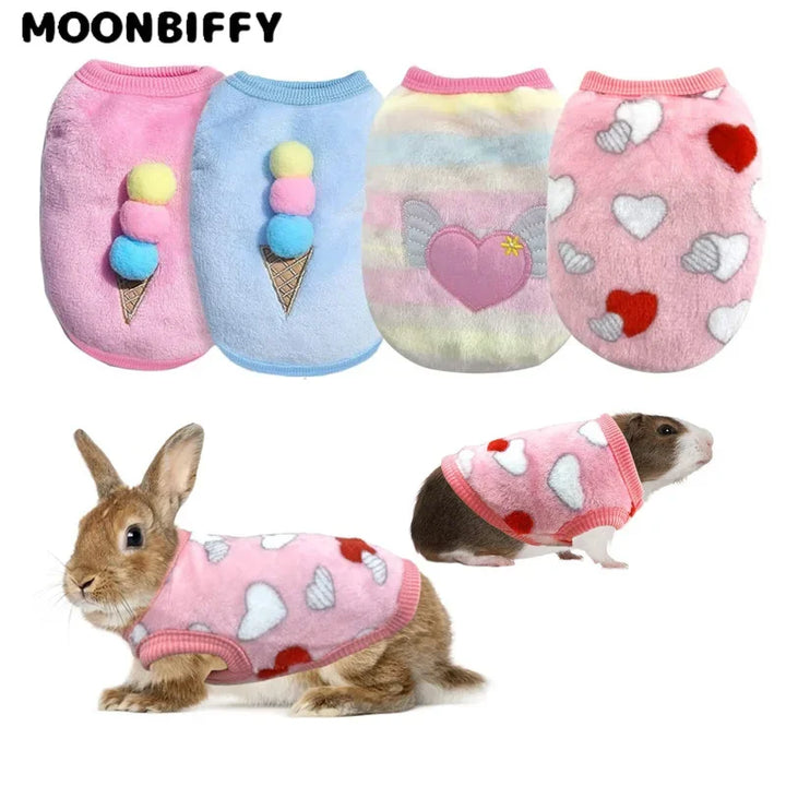 Warm pet rabbit clothes