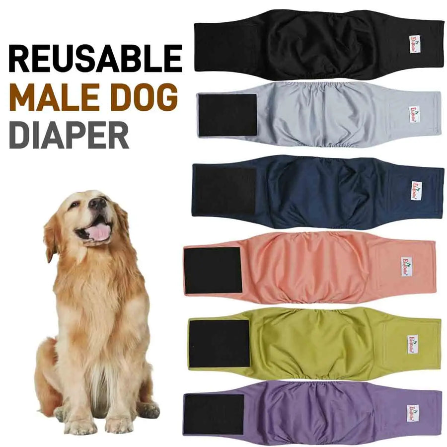 Washable Male Dog Diaper Belly Band Wrap
