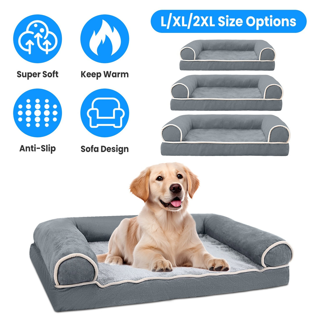 Washable dog bed with cushion