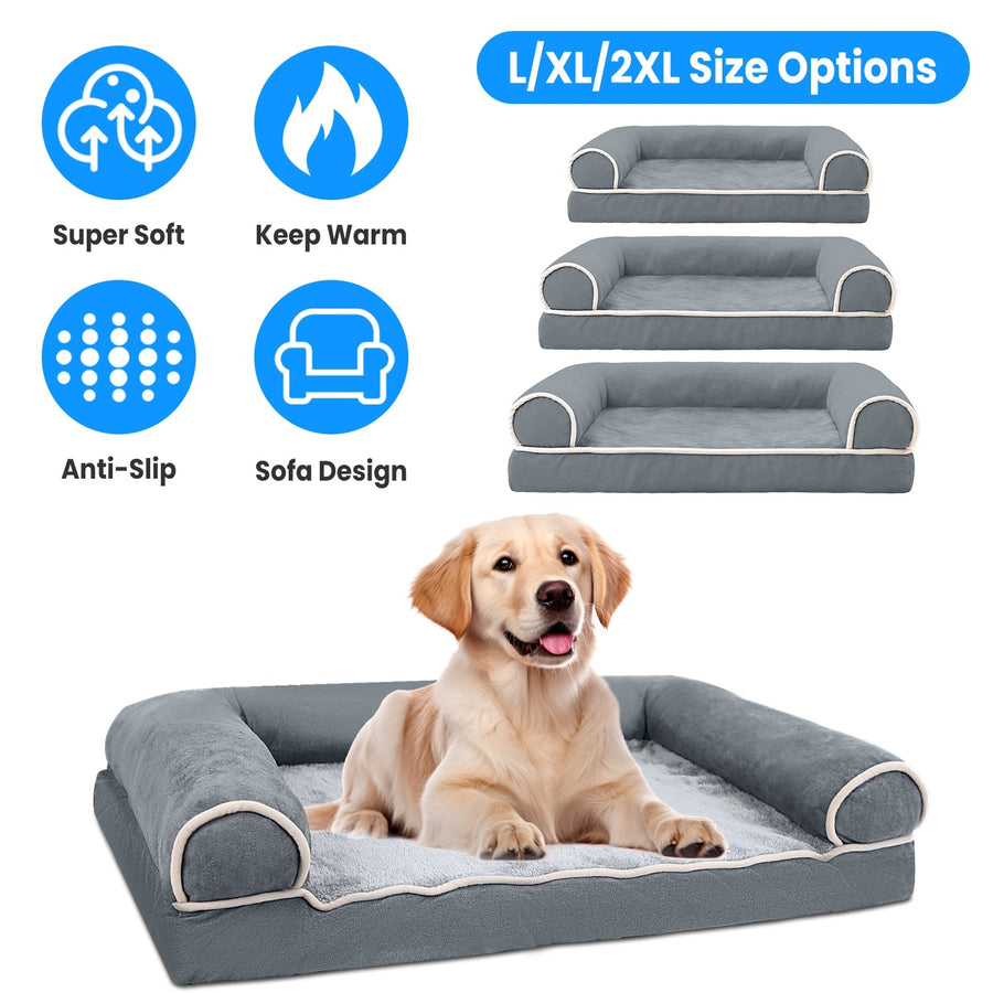 Washable dog bed with cushion