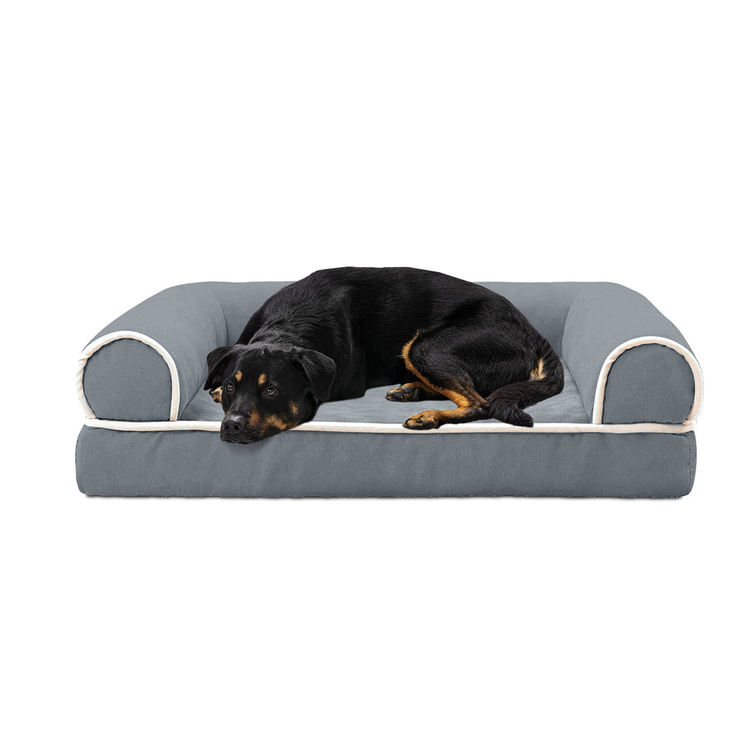 Washable pet cushion dog bed