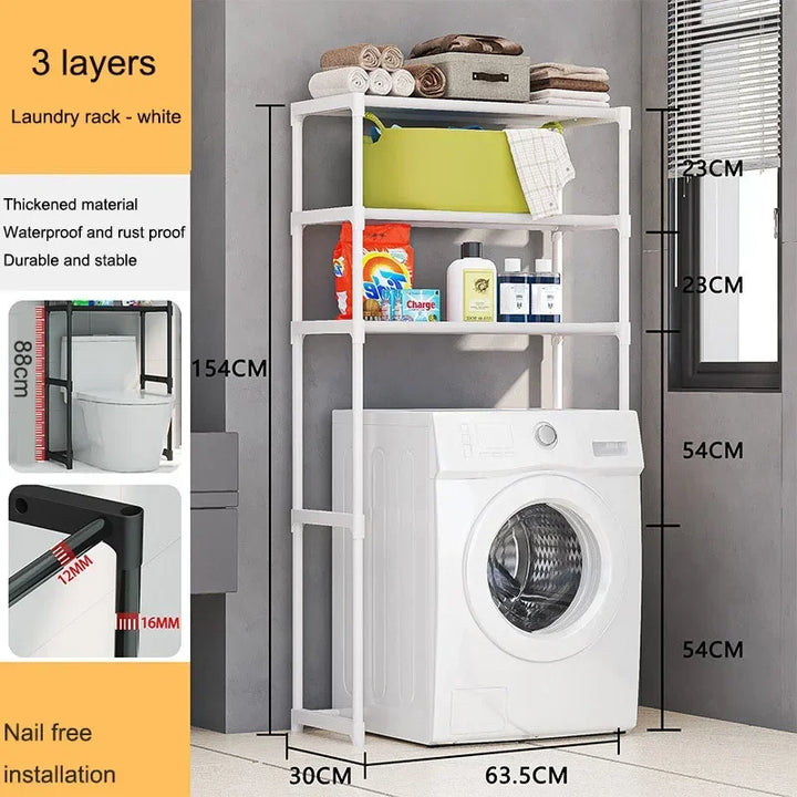 Washing Machine Rack for Space Efficiency