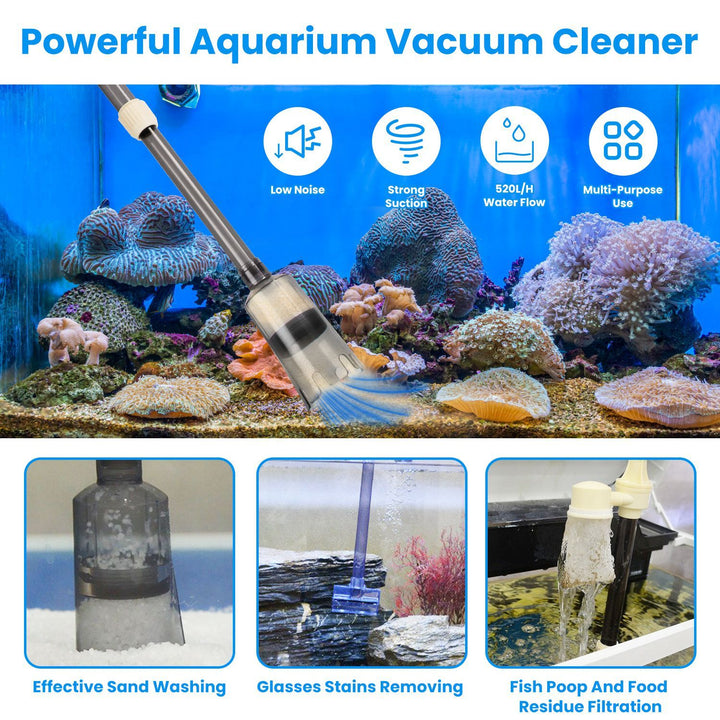 Water change electric gravel cleaner