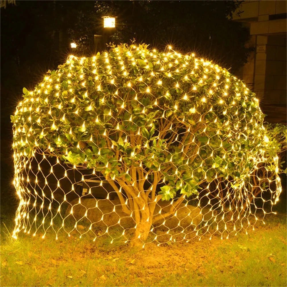 Waterproof Net Mesh LED Lights for Christmas, Parties