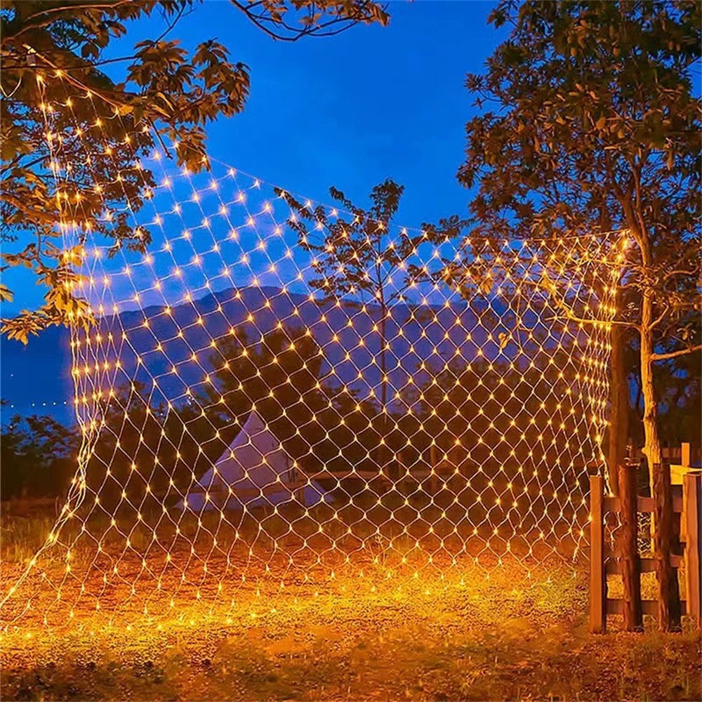 Waterproof Net Mesh LED Lights for Christmas, Parties, and Weddings