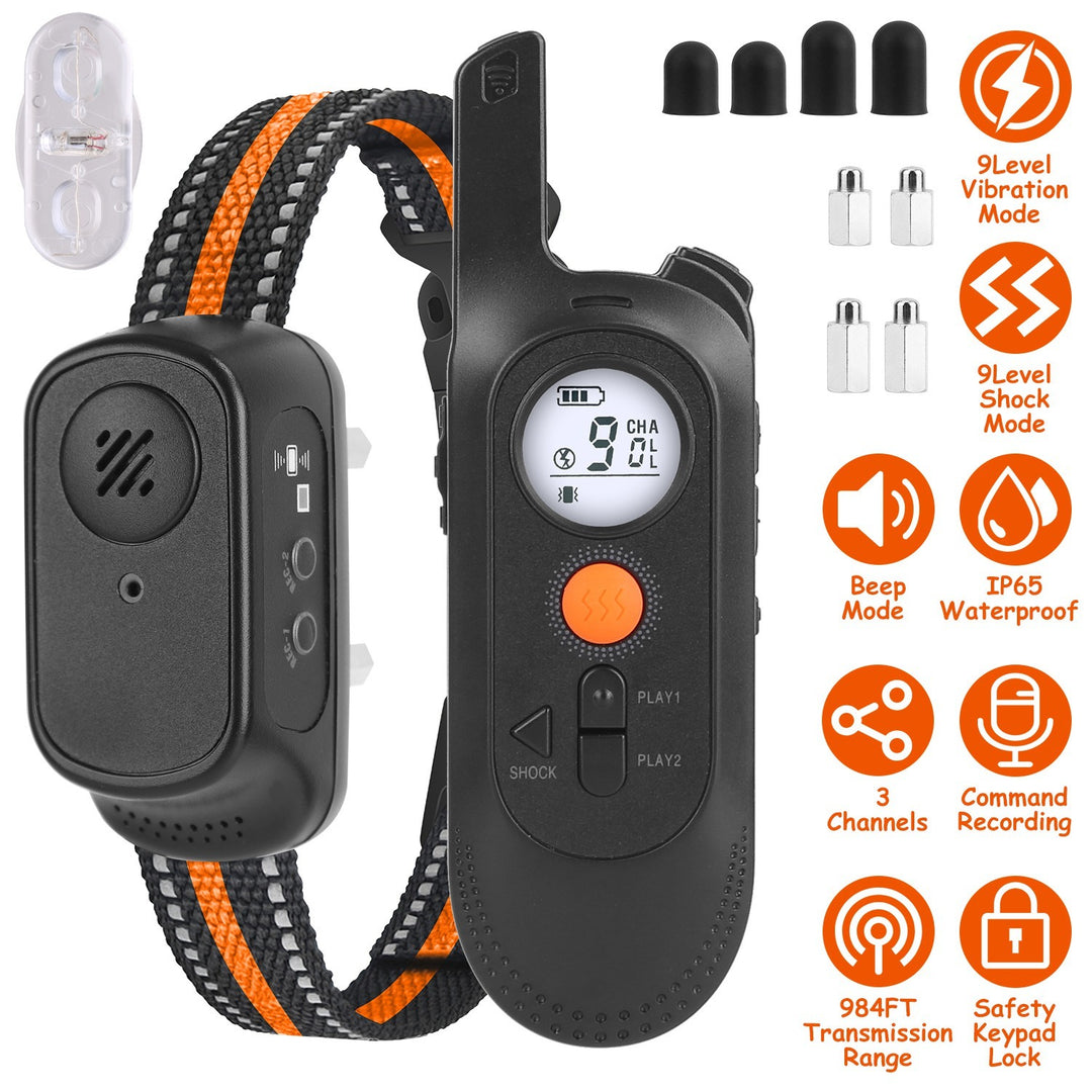 Waterproof electric dog training collar