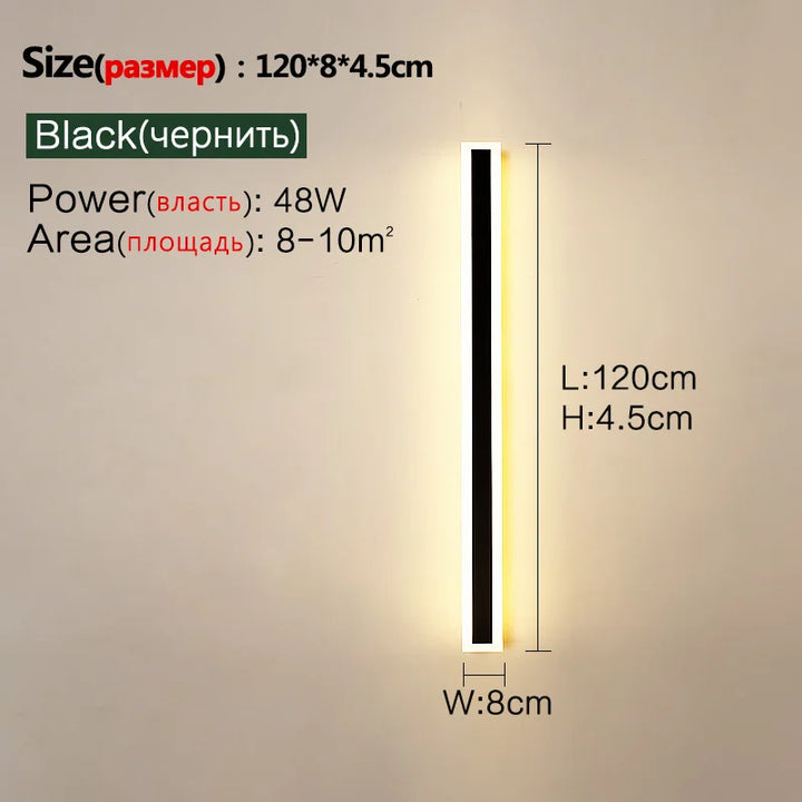 Waterproof outdoor wall light for garden