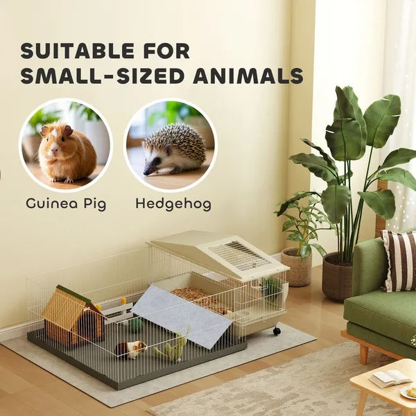 Waterproof pad cage for small pets