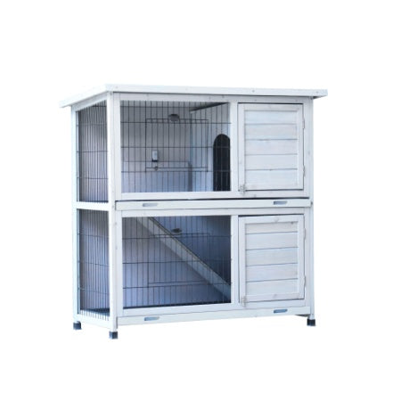 Waterproof rabbit hutch for outdoor use