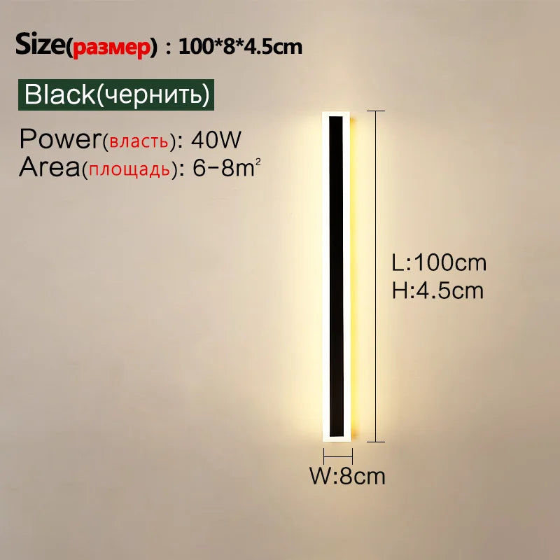 Weather-resistant LED wall lamp for outdoors