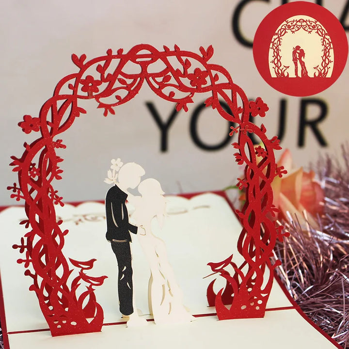 Wedding love keepsake with 3D details