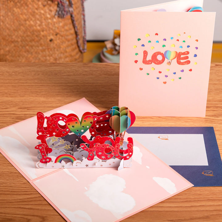 Wedding proposal 3D pop-up greeting card