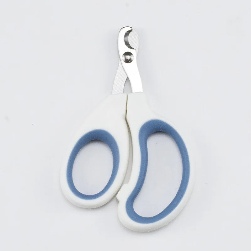 White And Blue Cat Nail Scissors