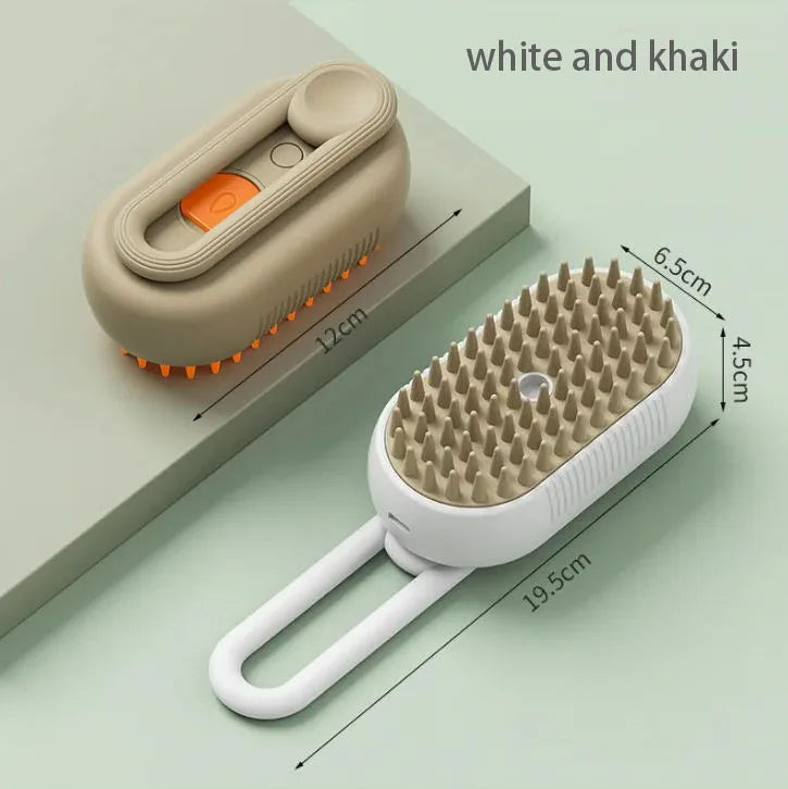 White And Khaki Brush For Dogs 