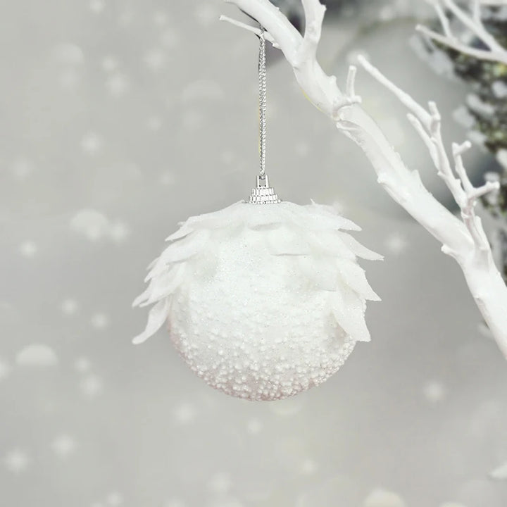 White Christmas tree decorations