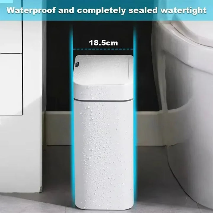 White Smart Sensor Trash Can