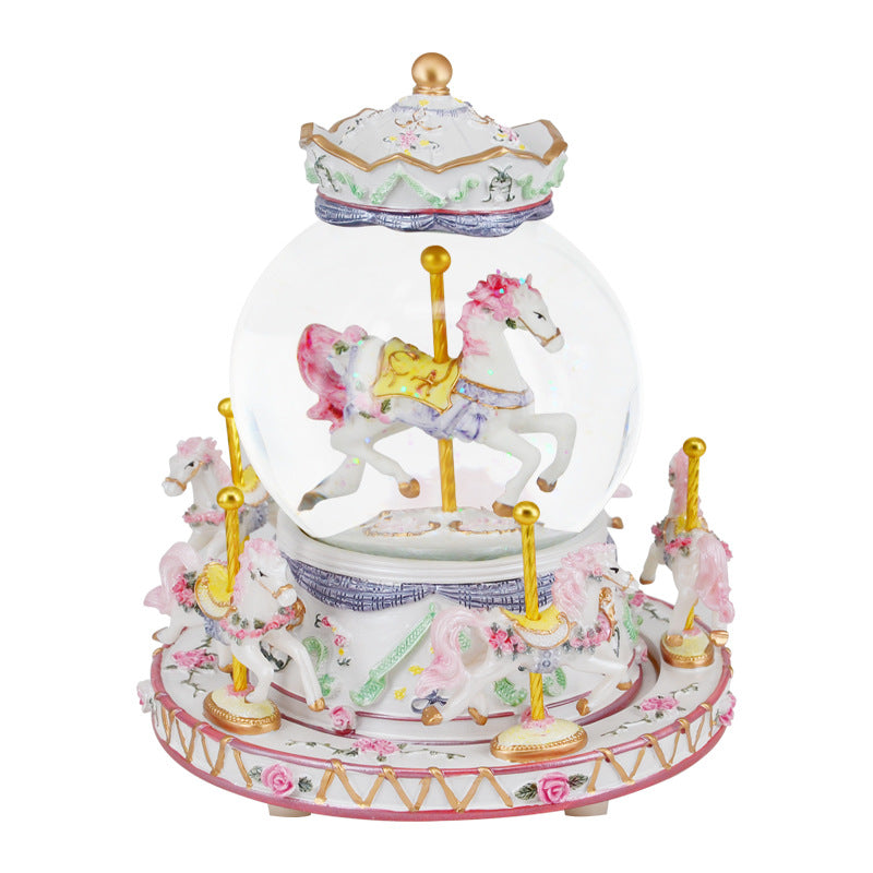 White Valentine Gift Music Box
