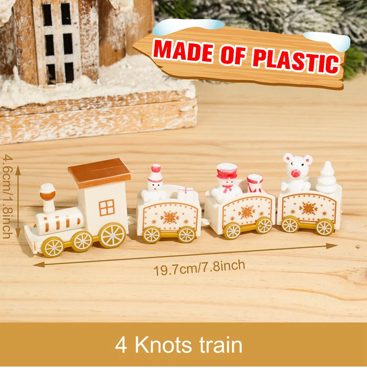 White and gold 4 Knots Christmas train