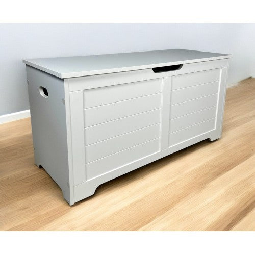 White storage bench