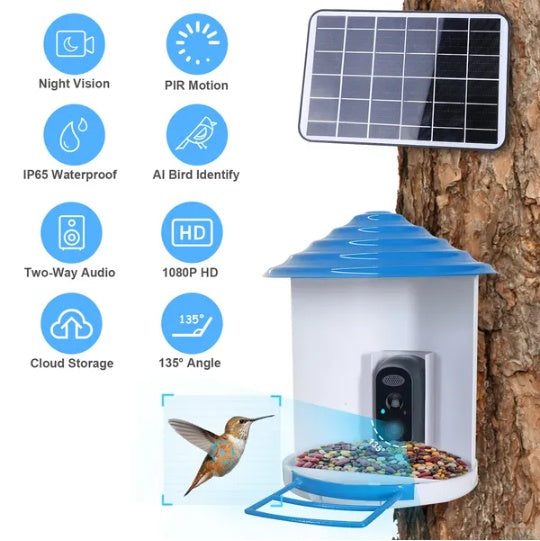 WiFi bird feeder with app control