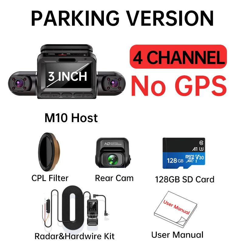 Wide-angle car DVR camera