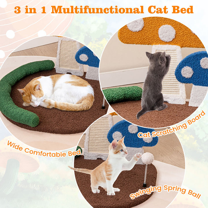 Wide cat bed