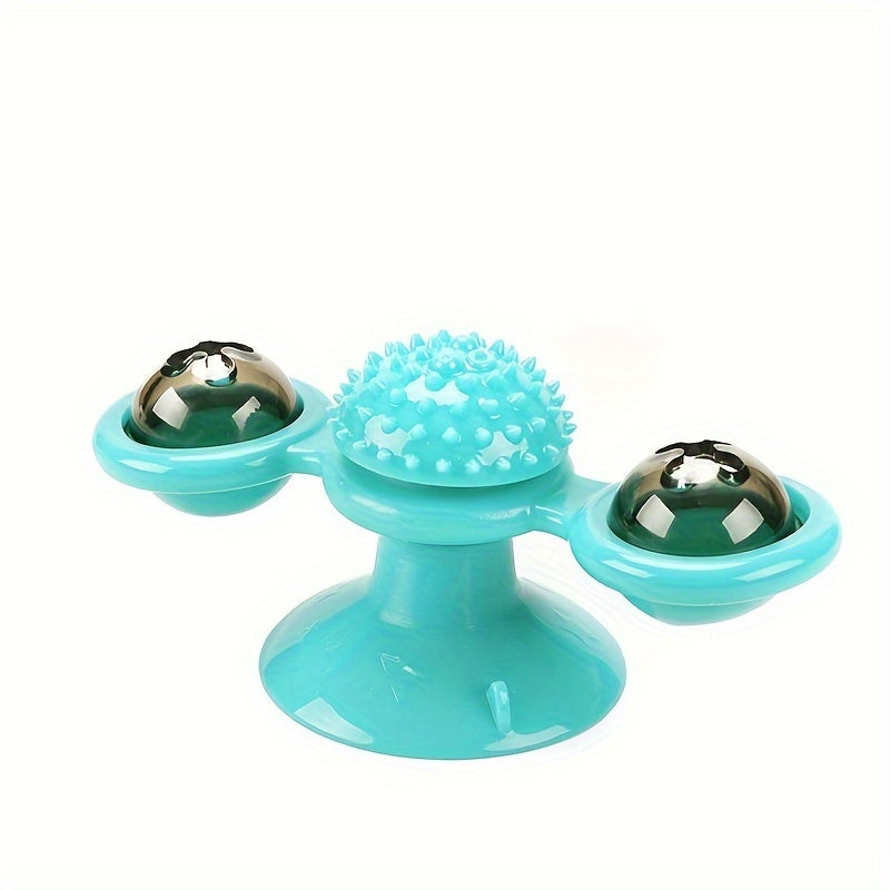 Windmill suction cup toy for kittens