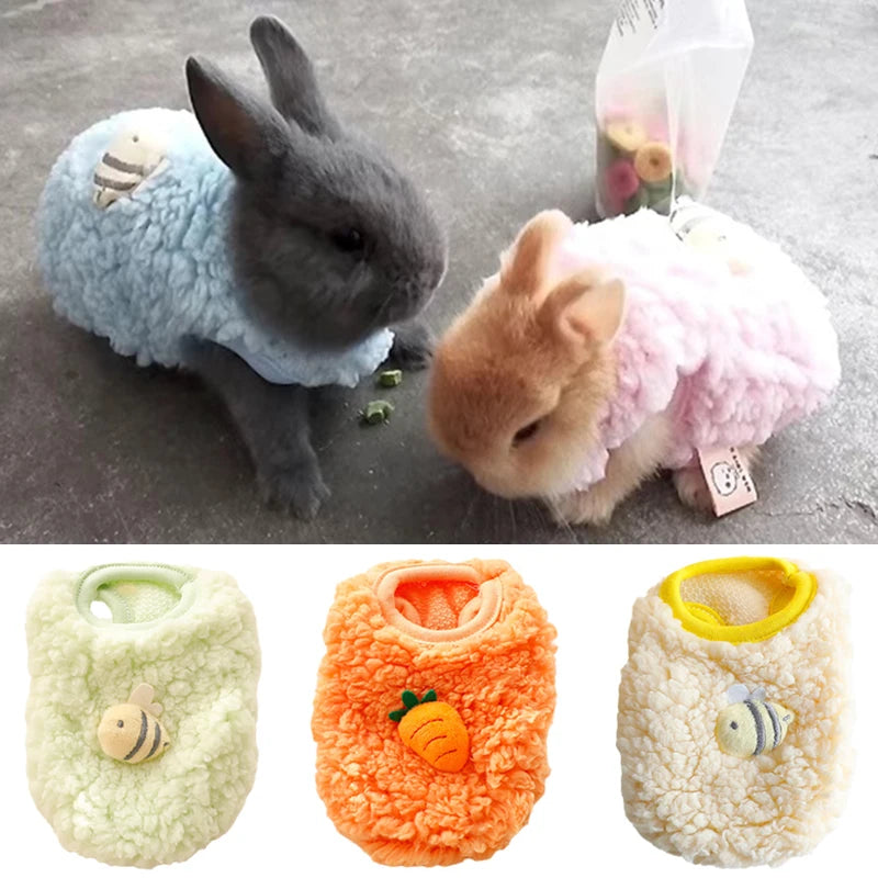 Winter Bunny Sweater for Small Pets
