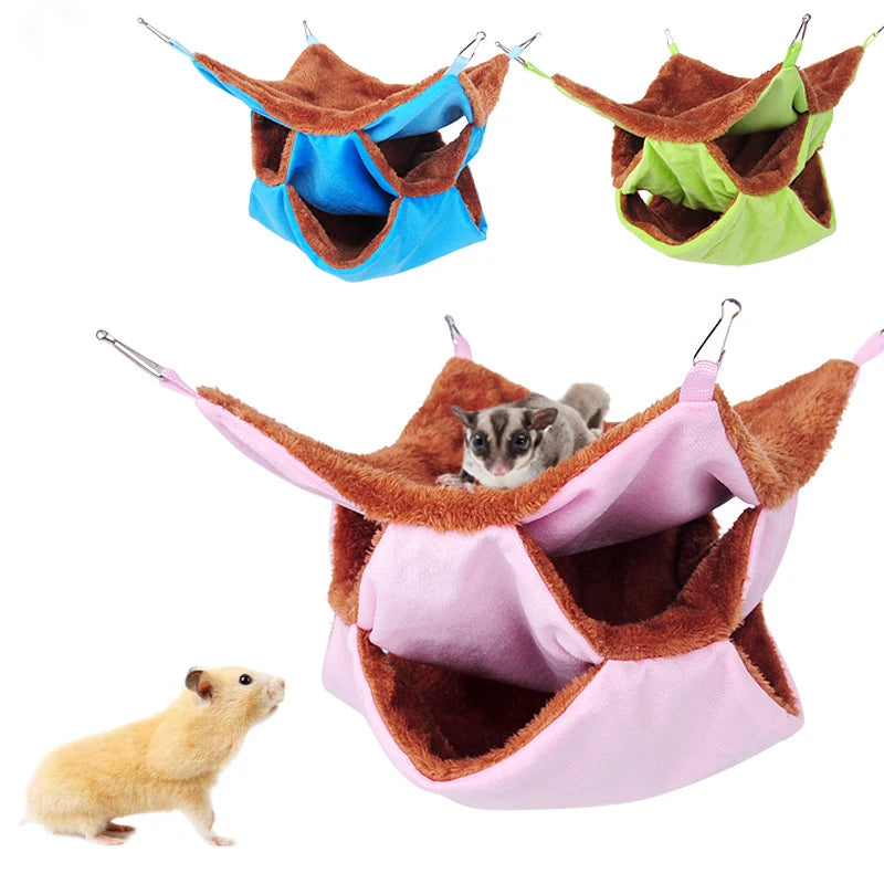 Winter Plush Small Pet Hammock
