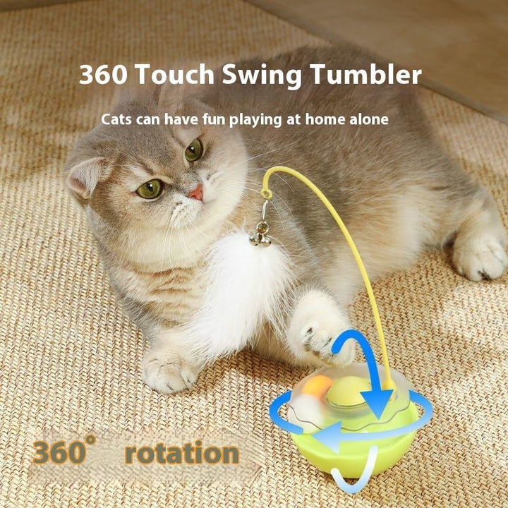 Wobbling ball toy for kittens