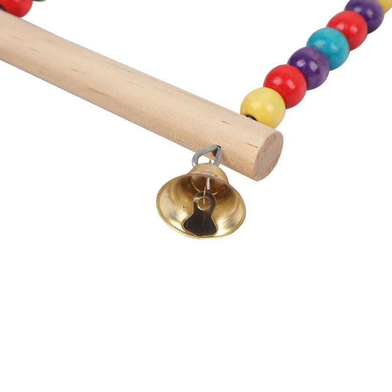 Wooden Bird Swing Toy for Parrots