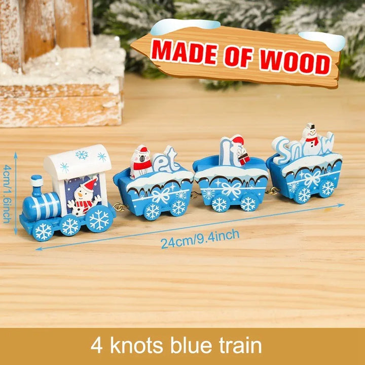 Wooden Christmas decorations train