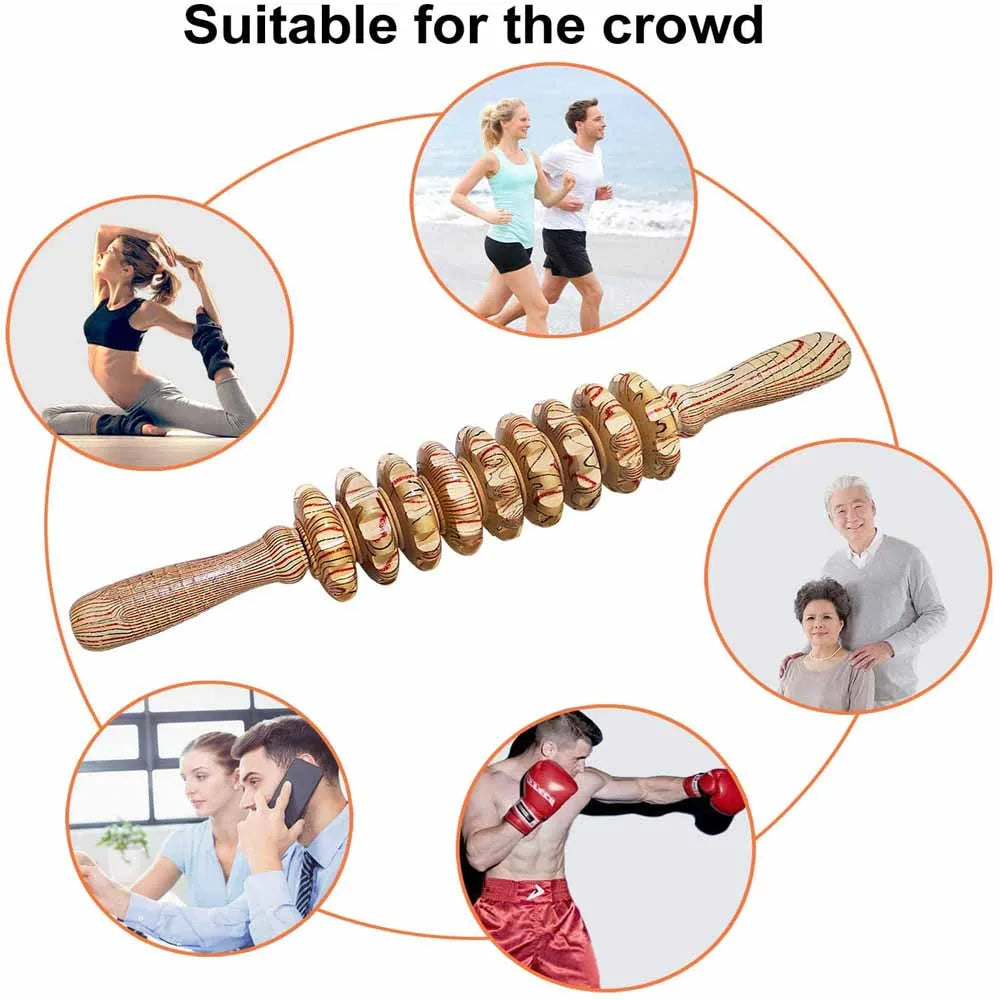 Wooden Massager for Sore Muscles

