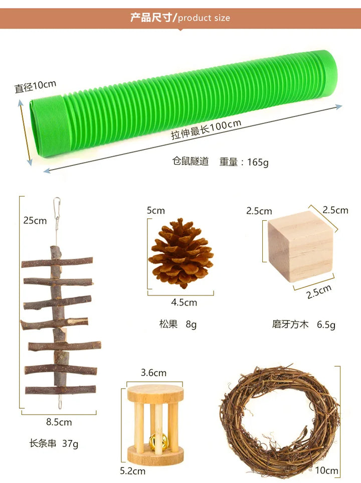 Wooden Play Supplies for Guinea Pigs