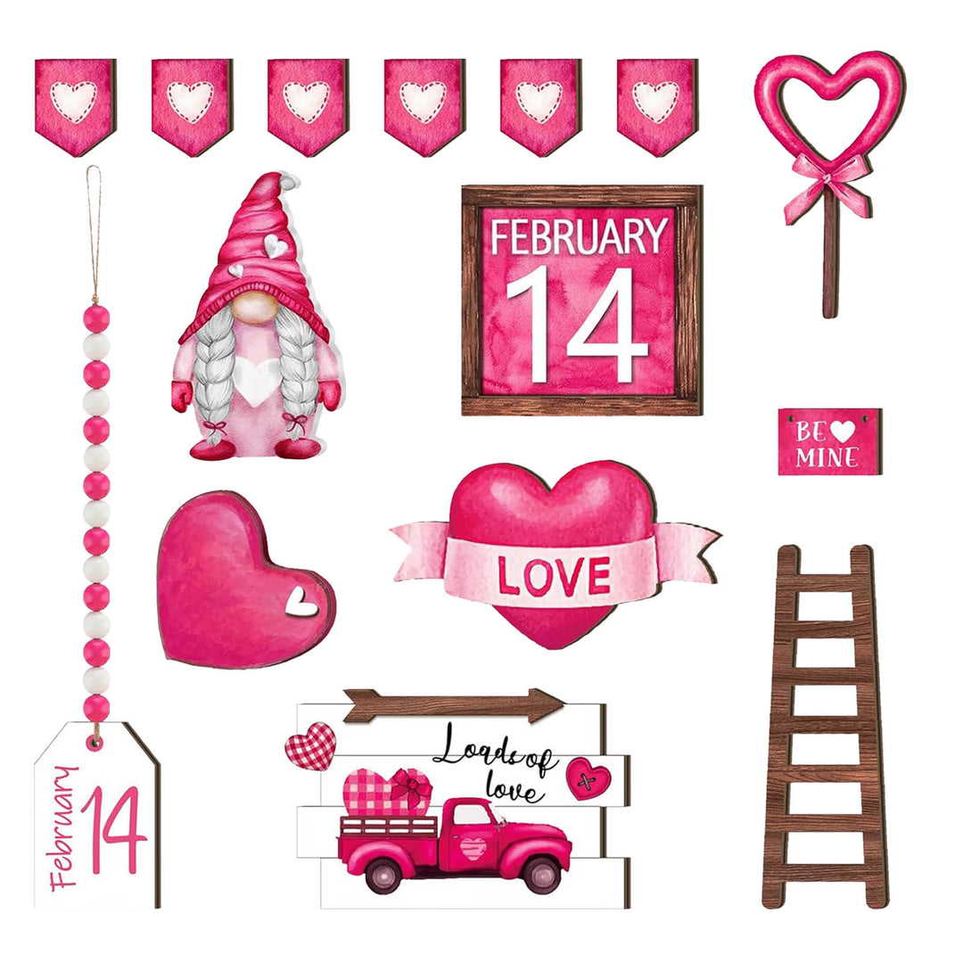 Wooden decorative tray celebration ornament